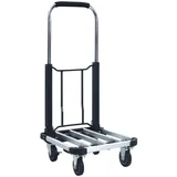 Sklopiva transportna kolica 150 kg aluminijska srebrna