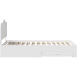  Konstrukcija postelje Bela 90 x 190 cm Konstruiran les, (5000102317) | Shoptok.si