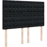  Krevet s oprugama i madracem crni 140x200 cm baršunasti | shoptok.hr
