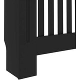  Pokrov za radijator crni 152 x 19 x 81,5 cm konstruirano drvo Slike