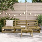  Vrtne sofe 3 kom 70 x 70 x 67 cm od impregnirane borovine | shoptok.hr