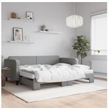 vidaXL Dnevni krevet na razvlačenje svjetlosivi 90 x 190 cm od tkanine | shoptok.hr