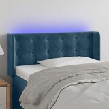  LED uzglavlje tamnoplavo 83x16x78/88 cm baršunasto | shoptok.hr