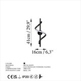 Opviq lights Crna LED zidna lampa ø 7 cm Likma – | shoptok.hr
