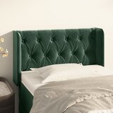 vidaXL Vzglavje z ušesi temno zeleno 83x16x78/88 cm žamet Cene