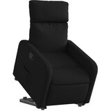  Naslonjač na podizanje od tkanine crni | shoptok.hr
