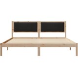  Krevetna konstrukcija Crna 180 x 200 cm Čvrsto borovo drvo | shoptok.hr