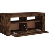 TV ormarić s LED svjetlima boja dimljenog hrasta 90x35x40 cm | shoptok.hr