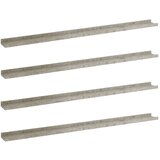 Maison Chic 4 kosi Stenske Police - Viseče police betonsko sive 115x9x3 cm, (21793935) | Shoptok.si