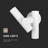  LED Spoljašnji zidni reflektor 2xLED/3W/230V 3000K IP44 bela | Eponuda.com