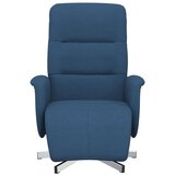  Naslonjač od tkanine s osloncem za noge plavi | shoptok.hr