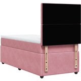 Box spring krevet s madracem ružičasti 100x200 cm baršunasti | shoptok.hr