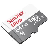 Sandisk Memorijska kartica Ultra 64GB microSDXC 100MB/s, SDSQUNR-064G-GN3MN | shoptok.hr