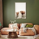  Slika - Mother and Calf (1 Part) Vertical 40x60 U prirodnom drvenom okviru | shoptok.hr