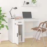  Radni stol bijeli 100 x 49 x 75 cm od konstruiranog drva | shoptok.hr
