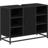  Set namještaja za kupaonicu 2 kom. Crni hrast Konstruirano drvo Crna 80 x 33 x 60 cm | Shoptok.si