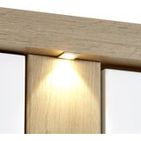 Hom`in komoda, bela, barve hrasta | Shoptok.si