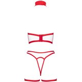 Cottelli odprt kostum medicinske sestre (belo-rdeč) | Shoptok.si