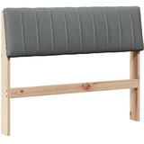  Tapecirani uzglavlje Tamno siva 100 cm Čvrsto borovo drvo | shoptok.hr