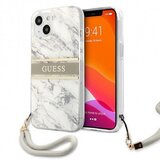 Guess gUHCP13SKMABGR za iPhone 13 Mini - siv marmor shock silikonski ovitek s sivo zapestnico Cene