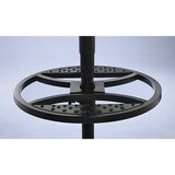 meychair Vrtljiv delovni stol, oblazinjen s PU-peno, nastavitev višine s plinsko vzmetjo, s talnimi drsniki in nožnim obročem, nastavitev višine 570 - | Shoptok.si