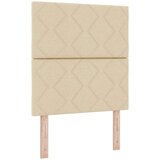 Box Postelja z vzmetnico z vzmetnico krema 80 x 200 cm blago, (5000126115) Slike