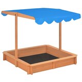  Pješčanik od jelovine s podesivim krovom 115 x 115 x 115 cm | Eponuda.ba
