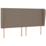  Uzglavlje s ušima smeđesivo 203x23x118/128 cm od tkanine | shoptok.hr