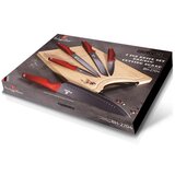 Berlinger Haus BH/2704 set nožev z rezalno desko, 6 kosov, metallic line burgundy edition | Shoptok.si