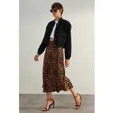 Trendyol ženska suknja sa leopard printom, Braon cene