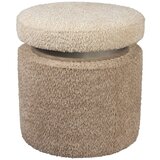 Dutchbone Bež tabure iz tkanine bouclé Sen – Cene