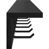  Vješalica za kapute na zidu Crni hrast 100 x 10.5 x 10.5 cm | shoptok.hr