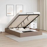 vidaXL Otomanski posteljni okvir brez vzmetnice kapučino 140x190 cm, (21608834) | Shoptok.si