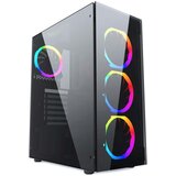 Gembird CCC-FC-1500RGB computer case Midi Tower Black, Transparent | shoptok.hr