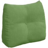 vidaXL Poglavni vzglavnik Svetlo zelena 60 x 24 x 50 cm Žamet | Shoptok.si