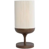 Light & Living Tamno smeđa stolna lampa s tekstilnim sjenilom (visina 50 cm) Dania –