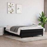  Box spring posteljni z vzmetnico črn 140x190 cm blago, (20737389) | Shoptok.si