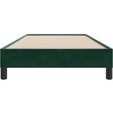  Okvir kreveta bez madraca tamnozeleni 100x220 cm baršun | shoptok.hr