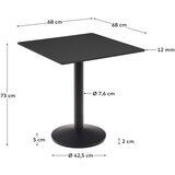 Kave Home Metalni vrtni stol 68x68 cm Esilda – | shoptok.hr