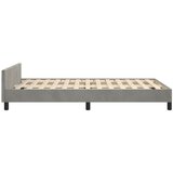  Okvir za krevet bez madraca svjetlosivi 120x190 cm baršunasti | shoptok.hr