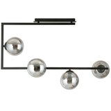  Luster na šipci SOMA 4xE14/10W/230V crna/siva | Eponuda.com