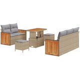  Sjedeća garnitura za vrt 8 kom. 8-Broj sjedala Bež i krema 80 x 80 x 71 cm | shoptok.hr