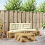 4 pcs Set vanjskih sofa Bijela | shoptok.hr