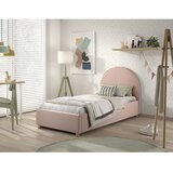 Vipack Rožnata oblazinjena postelja s prostorom za shranjevanje z letvenim dnom 90x200 cm Moon – | Shoptok.si