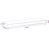  Jastučić za klupu SOEST 100% poliester Crvena 110 x 40 x 8 cm Slike