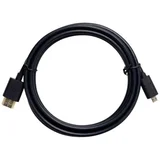 HDMI priključni kabel HDMI Micro D utikač, HDMI A utikač 1.50 m crna 230373 HDMI kabel