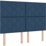  Krevet s uzglavljem i madracem - Plava - 140x200 cm - Tkanina | shoptok.hr