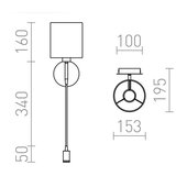 Red Design Rendl - R10580 - LED zidna lampa VERSA 1xE27/42W/230V + LED/3W | Eponuda.com