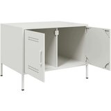 vidaXL Stolić za kavu bijeli 68 x 50 x 50,5 cm hladno valjani čelik | shoptok.hr