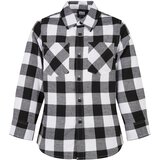 Urban Classics Kids Boys Checked Flanell Shirt black/white | Shoptok.si